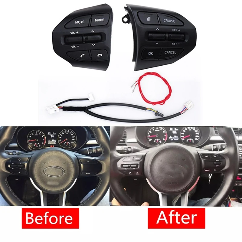 Кнопочный переключатель на рулевое колесо для KIA K2 RIO 2017-2019 X LINE Bluetooth