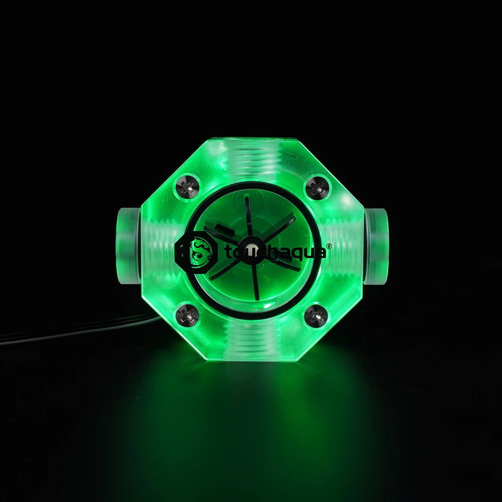 Индикатор скорости воды Bitspower Touchaqua Octagon 5 В 3 контакта DRGB G1/4 расходомер BPTA-OFI-DRGB |