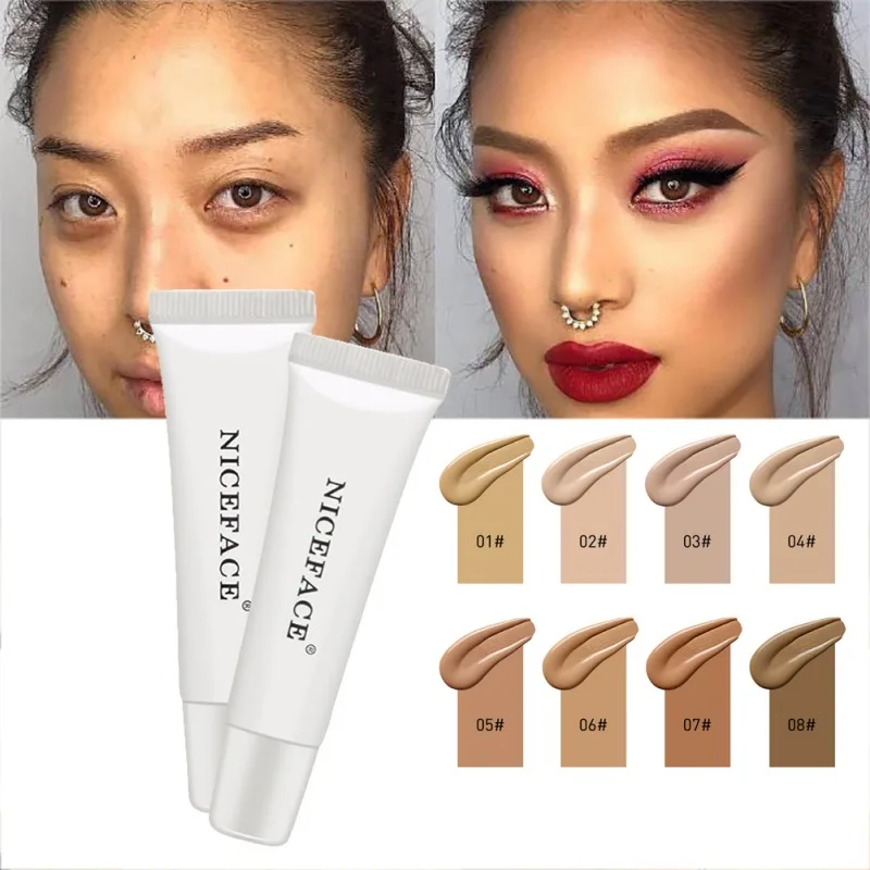 8 цветов фильтр мягкий светильник жидкая косметика/основа Увлажняющая консилер