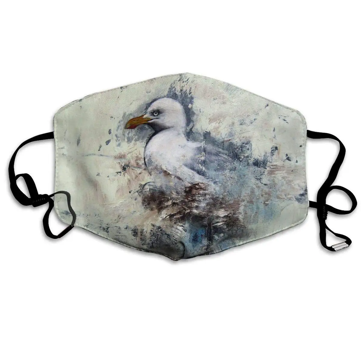 

Mouth Mask for Daily Dress Up, White Seagull Anti-dust Mouth-Muffle, Washable Reusable Holiday Half Face Masks for Mens and