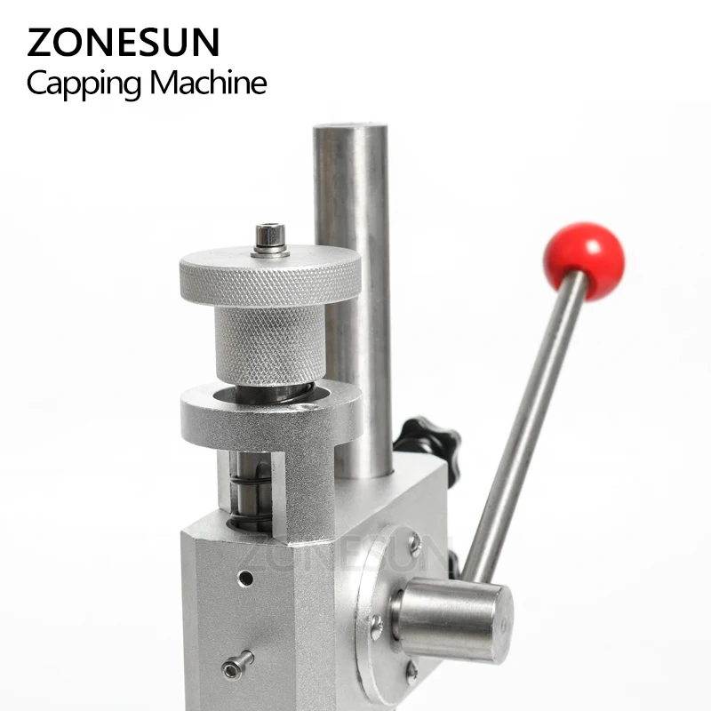 ZONESUN Manual Crimping Machine Perfume Crimper Capper Metal Collar Cap Press Capping Spray |