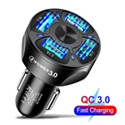 Автомобильное зарядное устройство QC 3,0 4,0 с 4 USB-портами