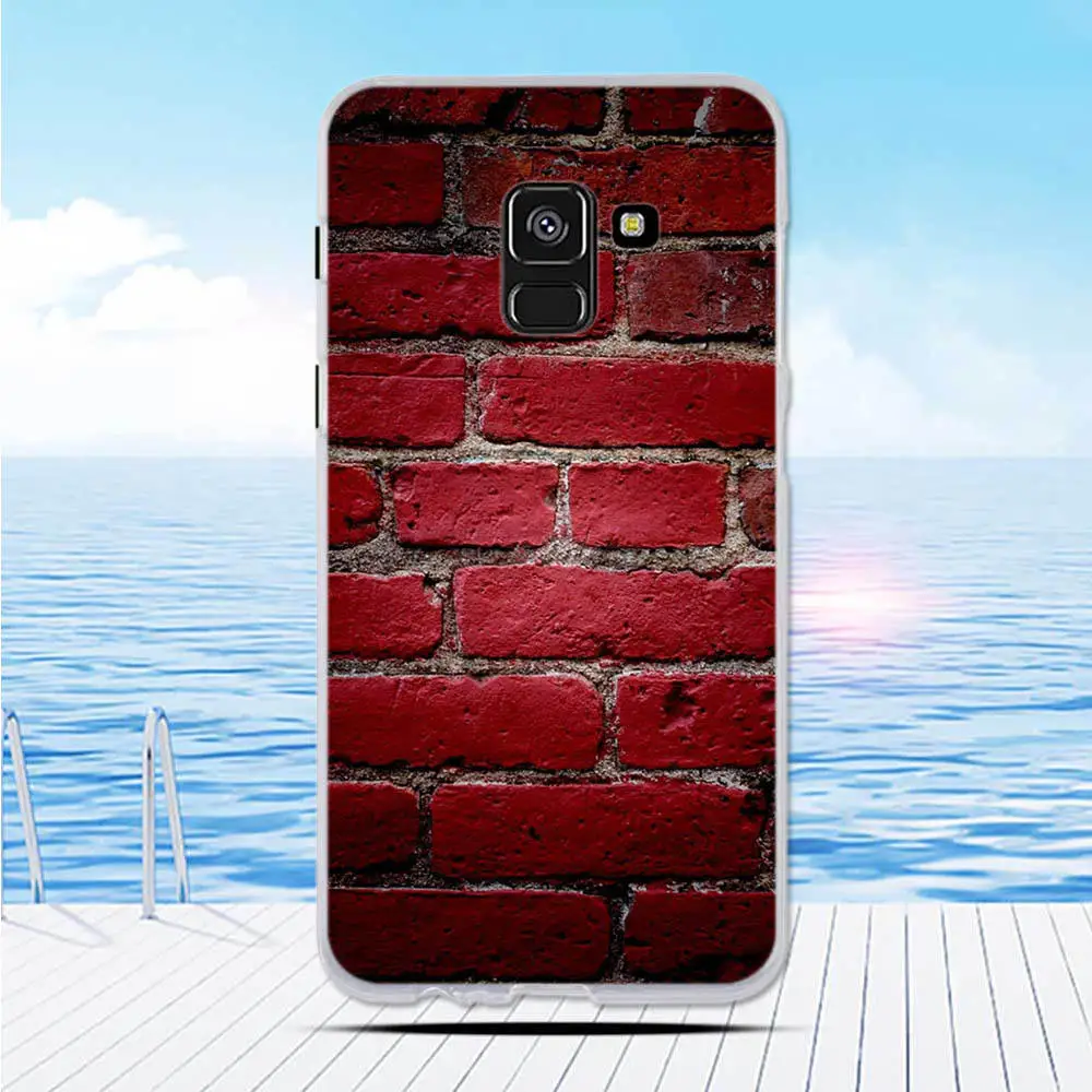 Милые окрашенные Мягкие силиконовые ТПУ чехлы для Samsung Galaxy A5 2016 A510F A8 2018 A530F чехол