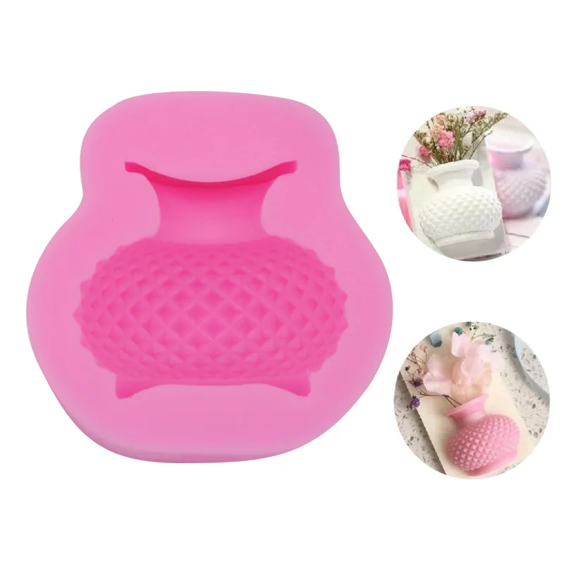 

Flower Vase Shape 3D Silicone Mold Vase Fondant Mold Cake Decorating Chocolate Gumpaste Soap Mould