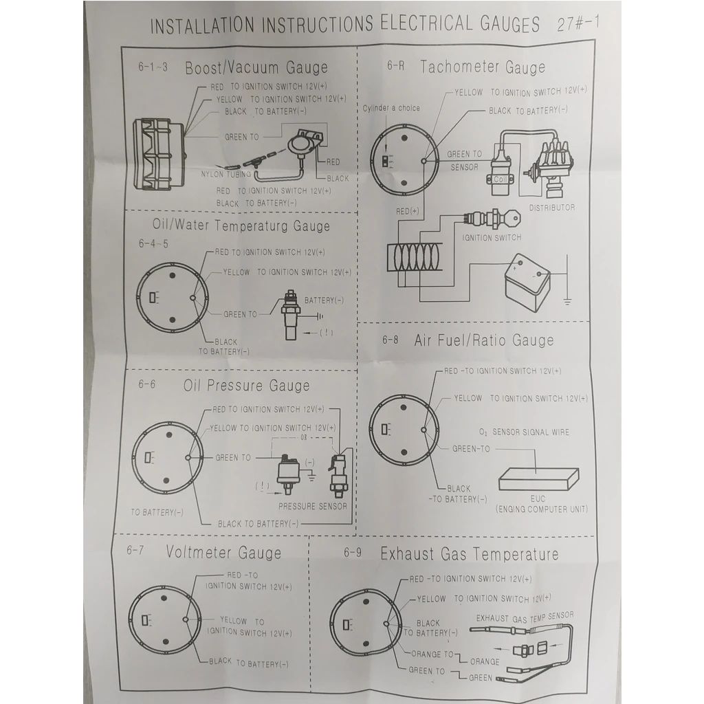 2 &quotцифровой светодиодный датчик температуры выхлопных газов для автомобиля