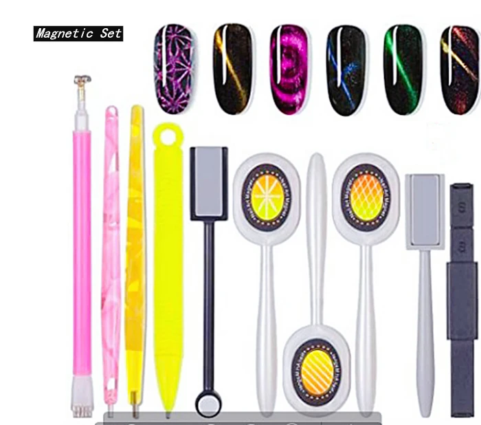 

Magnetic 10 in 1set for Nail Art Kit French For Manicure Plate Stamp
