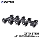 Шейка ZTTO для горного и шоссейного велосипеда, 7 градусов, 32, 60, 80, 90, 100 мм, высокопрочный шейный Стержень 31,8 мм для XC, для горного велосипеда AM