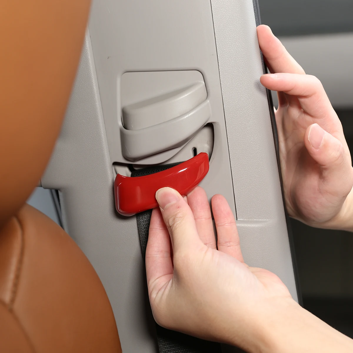 

For 2014-2020 Toyota Tundra ABS seat belt decoration cover car interior modification accessories