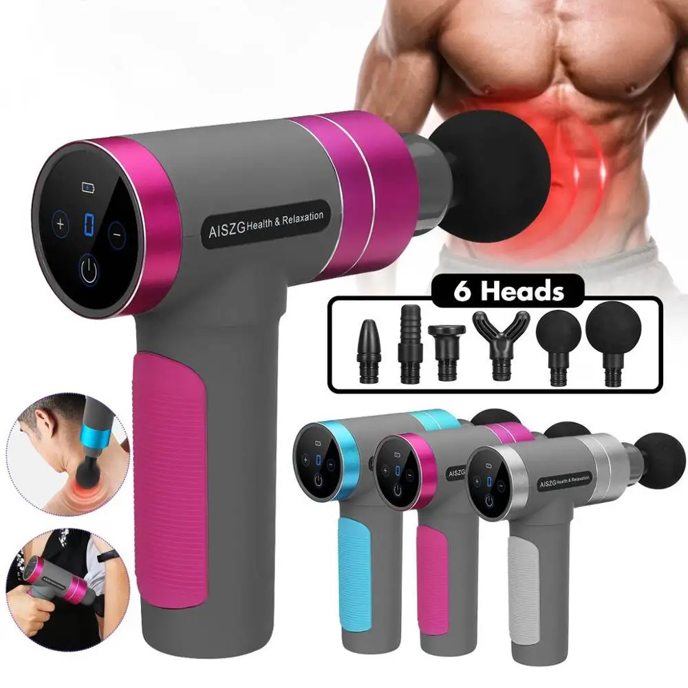 7200 R/мин USB терапия массаж Пистолеты 5 передач сенсорный Экран Кнопка Светодиодный