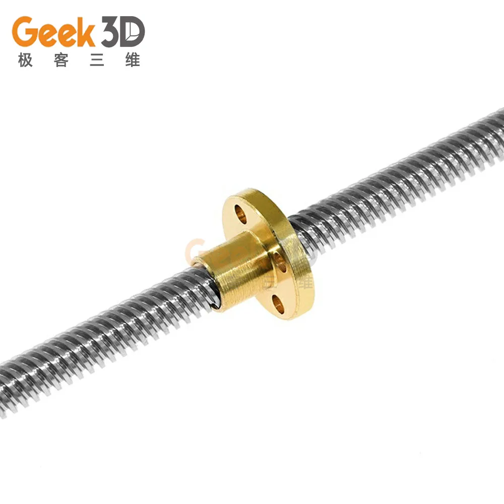 Geek 3D 8 винтовая гайка из латуни 22 мм гайки с фланцем для станка ЧПУ принтеры