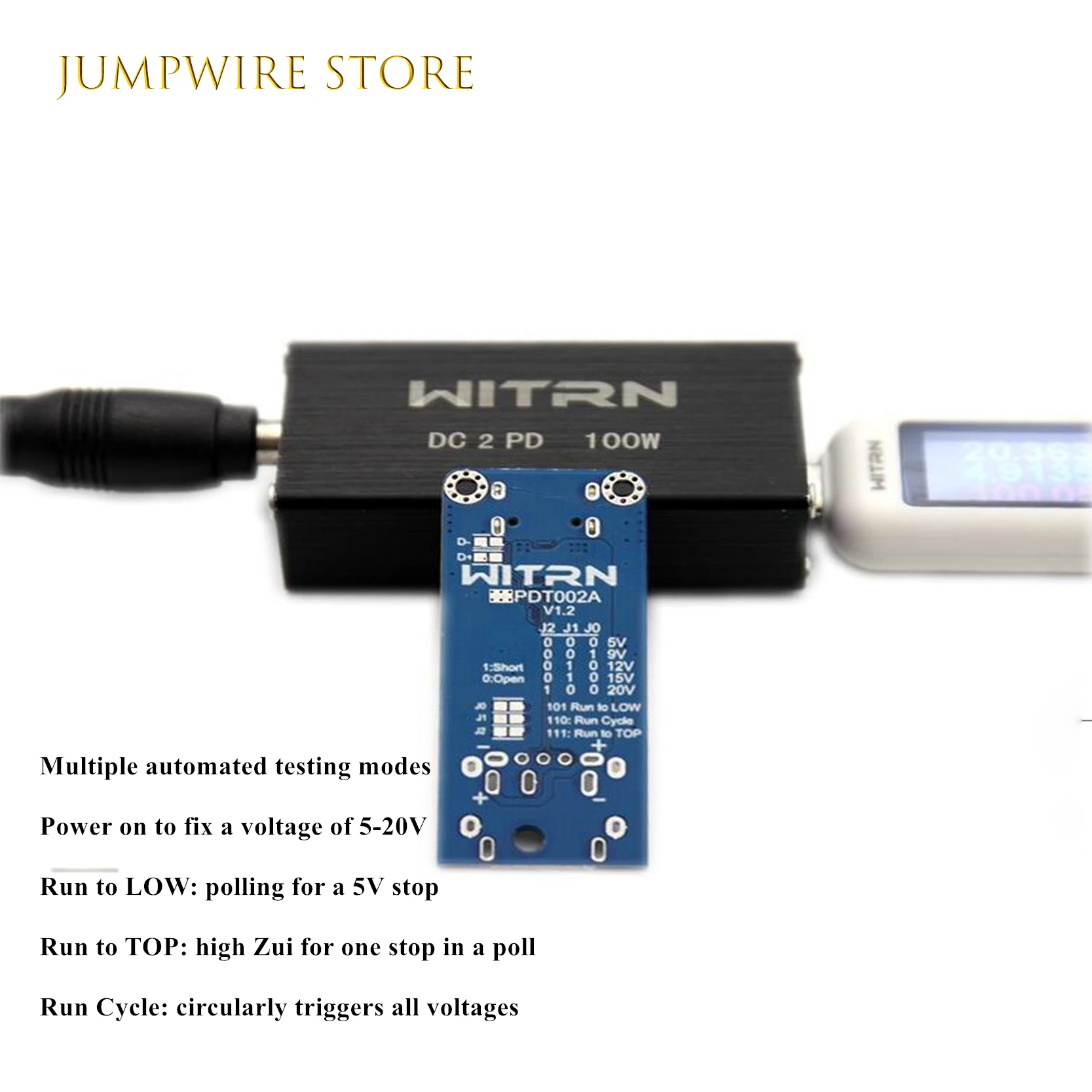 WITRN виртуализация PDT001A тест PD2.0 обманка активация зарядное устройство Заводская