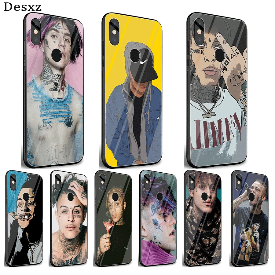Чехол для мобильного телефона стекло Xiaomi Note F1 A1 A2 4X5X6X9 5 6 7 Pro чехол Lil Skies Peep цветной