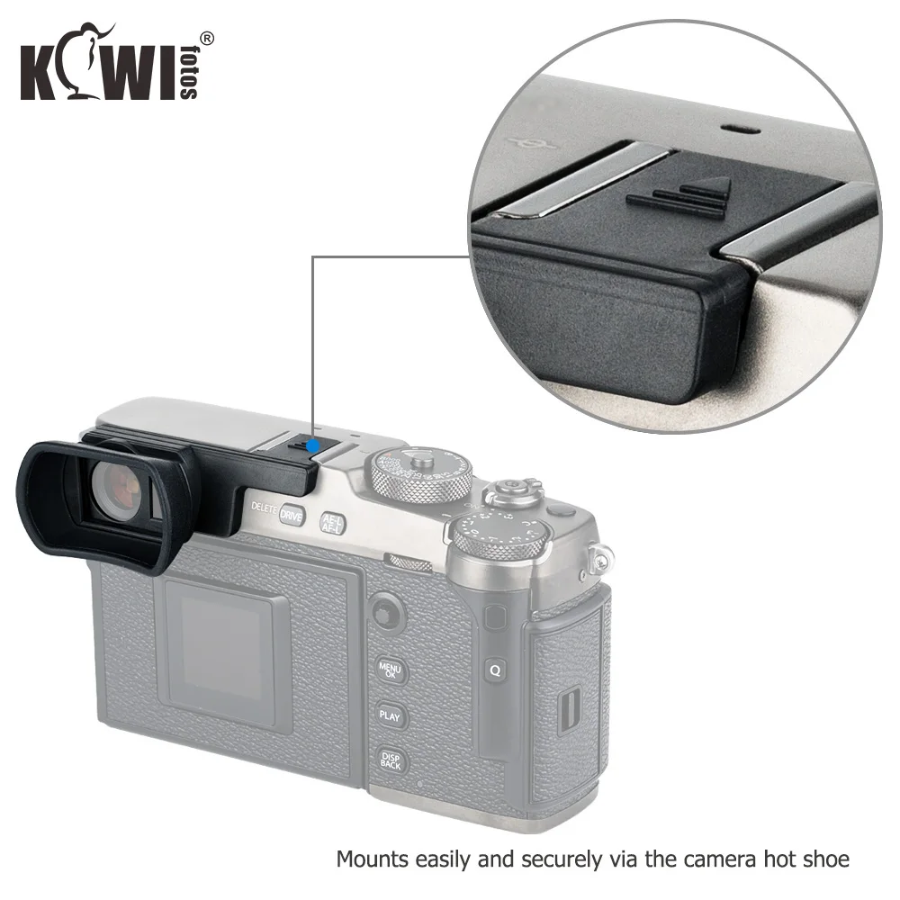 KIWIFOTOS длинный наглазник Видоискатель камеры из мягкого силикона защитный окуляр