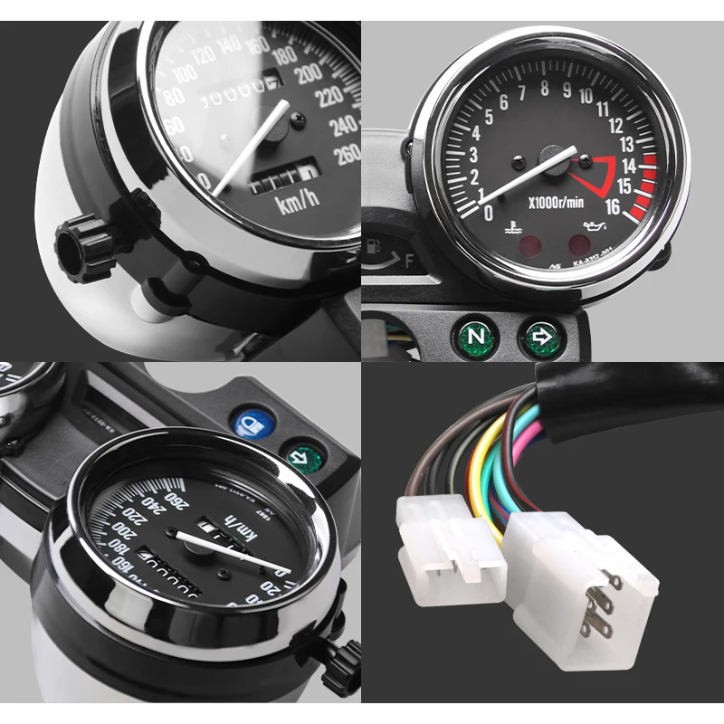Мотоцикл Спидометр Тахометр одометр дисплей манометры для KAWASAKI ZRX400 ZRX750 ZRX1100 ZRX 400