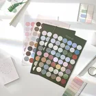 Наклейки в горошек Ins Morandi, градиенты, цветные этикетки, креативные Декоративные наклейки для скрапбукинга