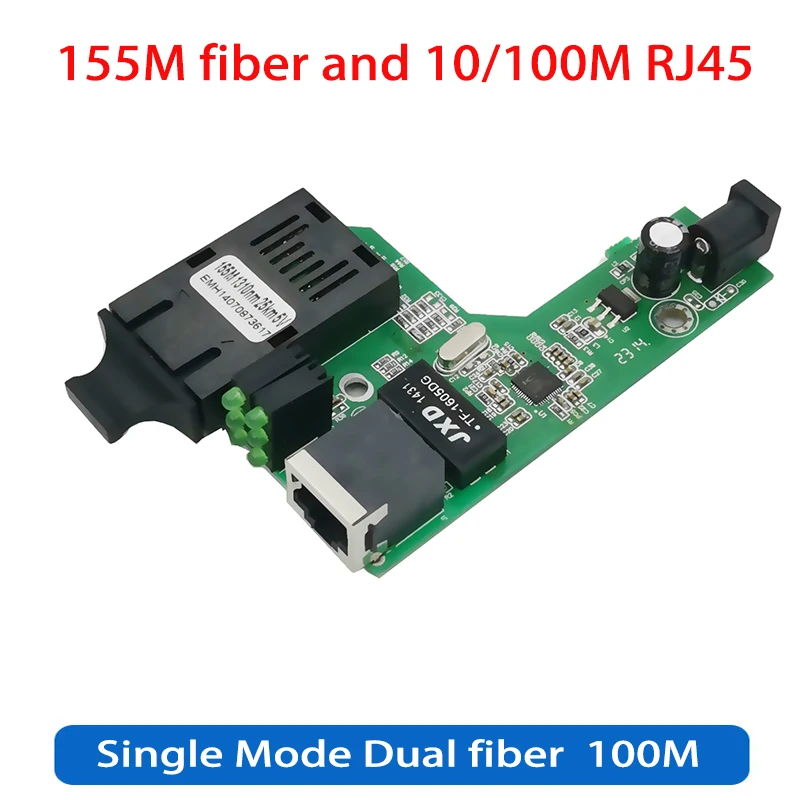 10/100 м Fast Ethernet оптоволоконный медиа-конвертер трансивер переключатель наполовину
