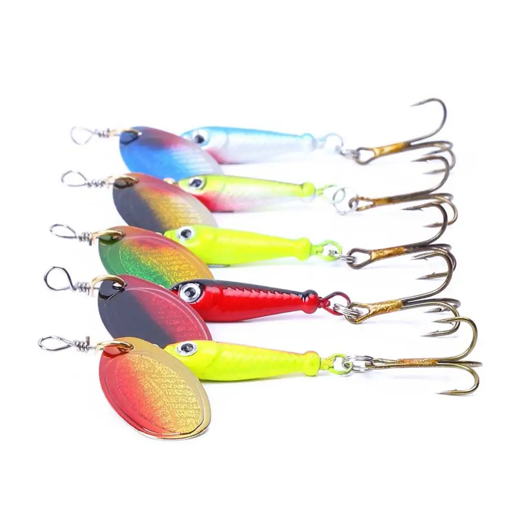 1 упаковка красочные блёстки приманки Спиннербейт с тройными крючками