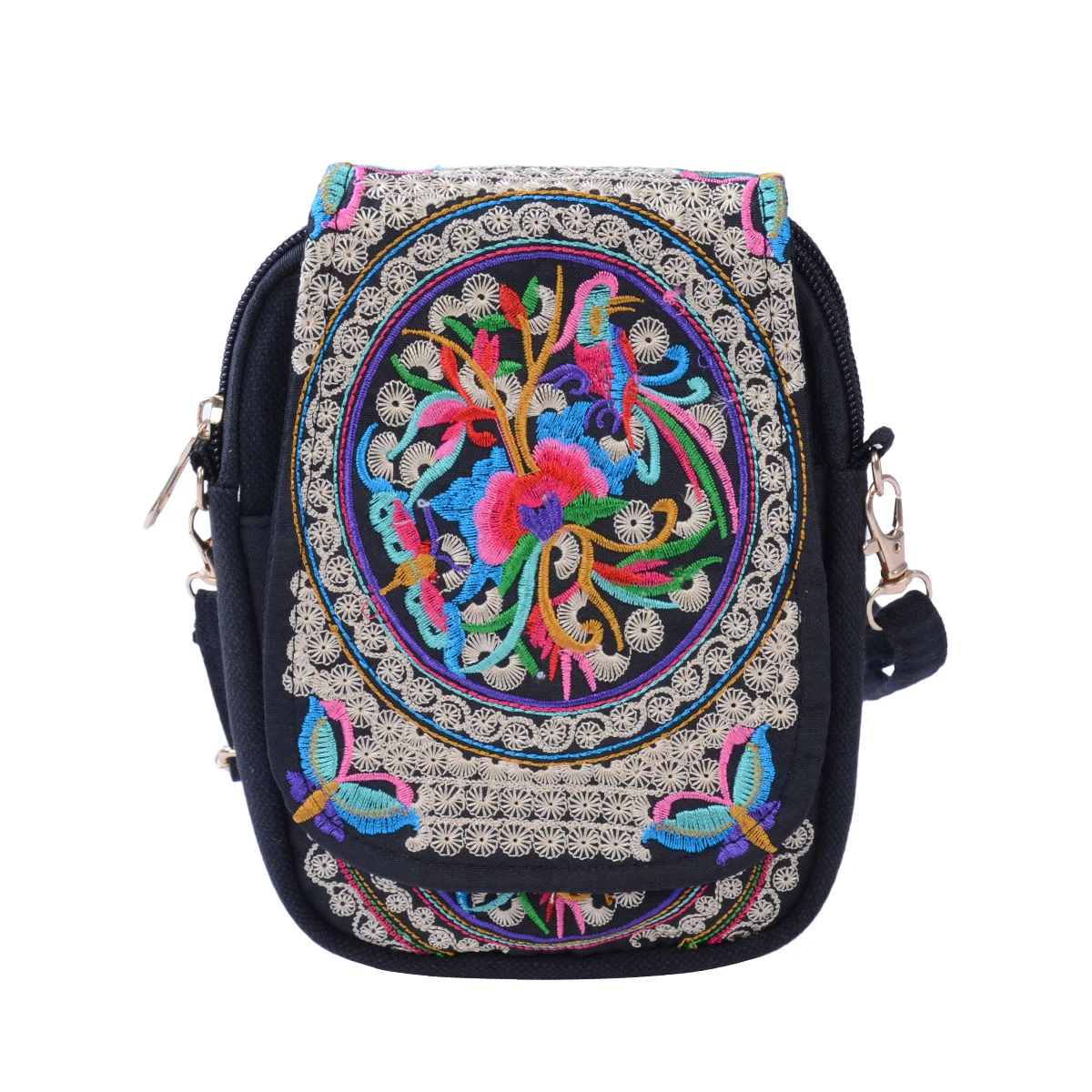 

Прямая поставка, женская сумка через плечо с цветочной вышивкой в китайском стиле, сумка-мессенджер, женская сумка-кошелек