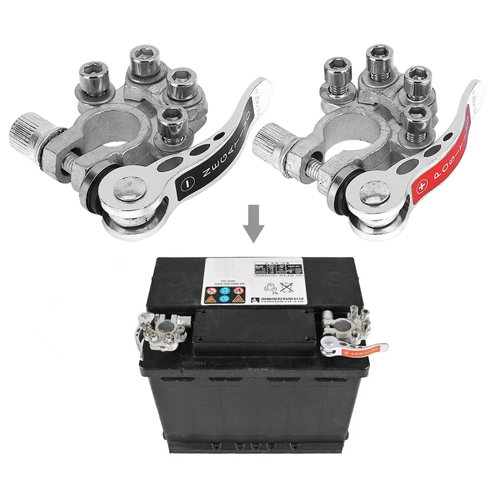 1 пара автомобильных аккумуляторных терминалов быстроразъемные клеммы зажимные