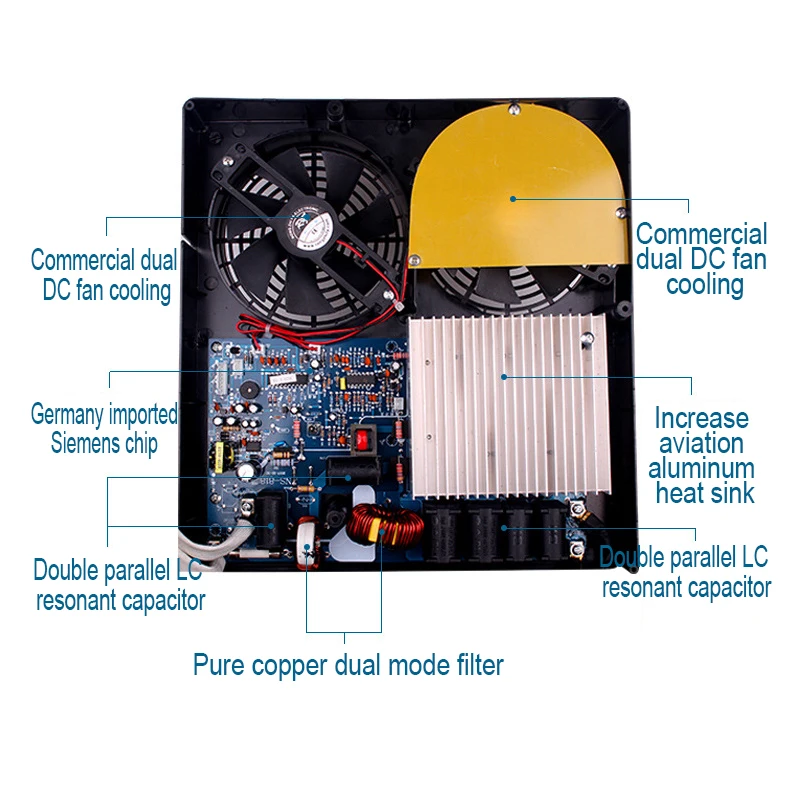 5000 Вт горелка Ресторан горячий горшок аутентичная индукционная плита