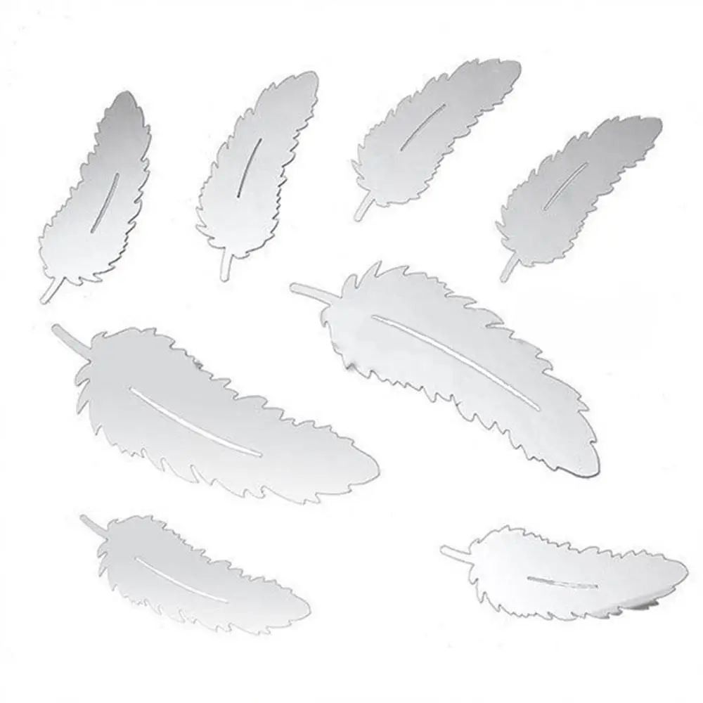 SOLEDI серебряный цвет интерьерный дизайн настенный стикер s 3D зеркальный 8 шт.