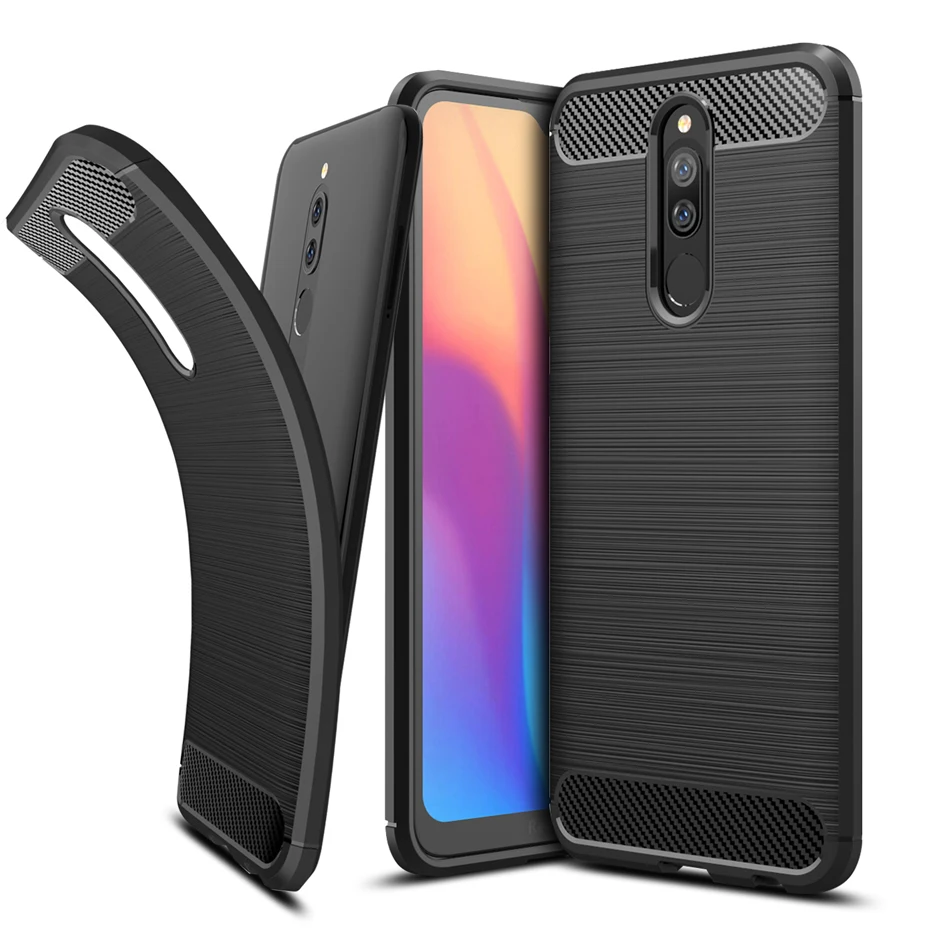 Чехол из углеродного волокна для Redmi 8A чехол Xiaomi материал рисования телефона 8 360