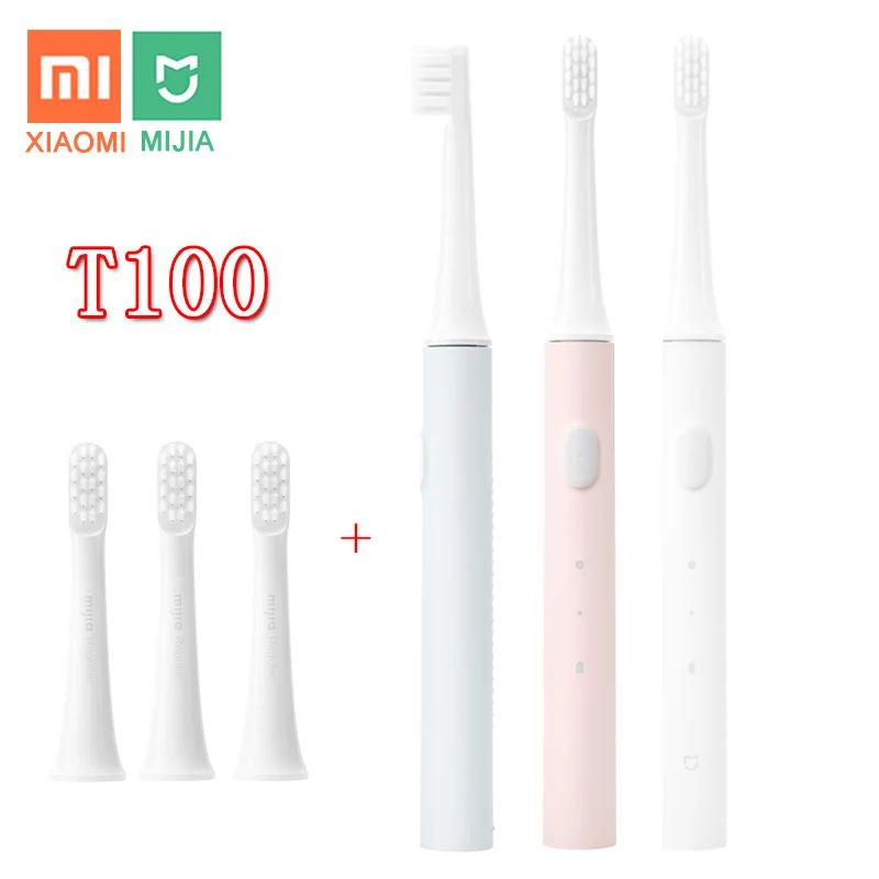

Зубная щетка Xiaomi Mijia T100 звуковая электрическая для взрослых, автоматическая ультразвуковая Водонепроницаемая зубная щетка с USB-зарядкой