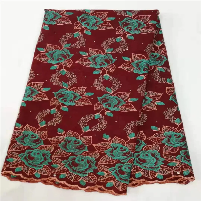 Cassiel Soft Cotton Lace Fabric High Quality African Swiss Embroidery Women For Dress | Дом и сад