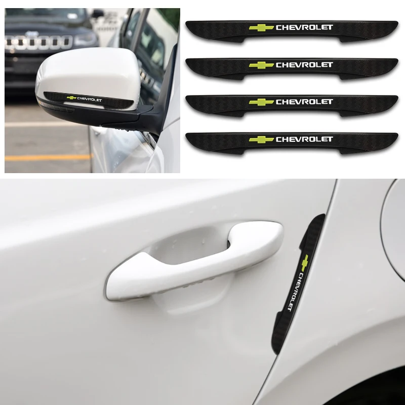 

4pcs Car Door Side Edge Anti-collision Protection Bar Strip Stickers for chevrolet lacetti cruze aveo spark captiva Accessories