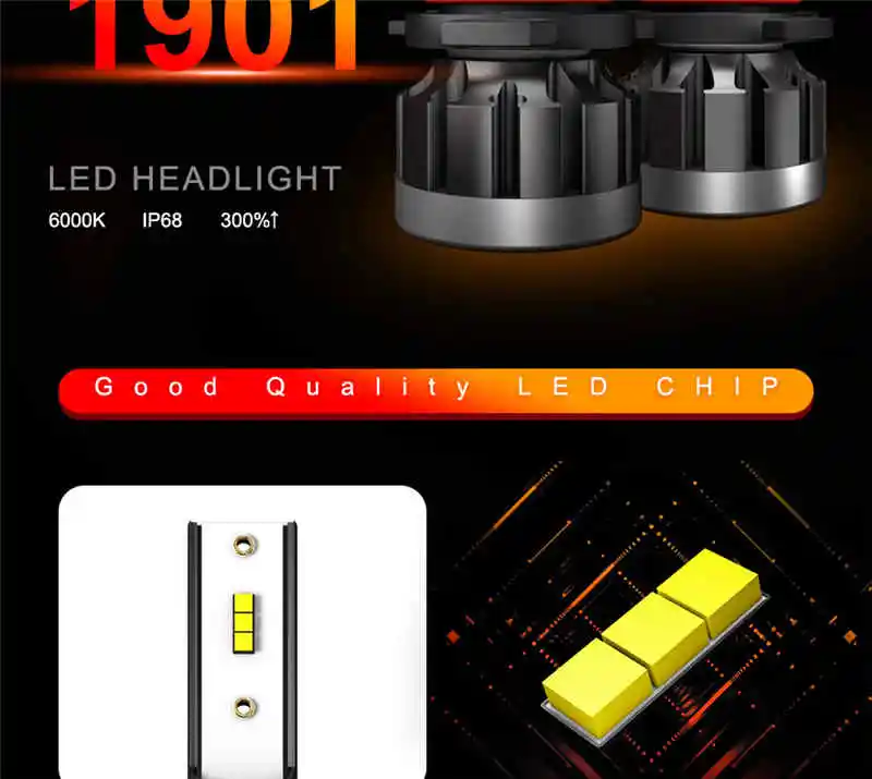 H1 H3 светодиодный фар Hulbs H7 светодиодный Автомобильные фары H4 H11 HB3 9005 HB4 9006 H13 6000K 72W 12V 24V 4000LM авто фары автомобиля