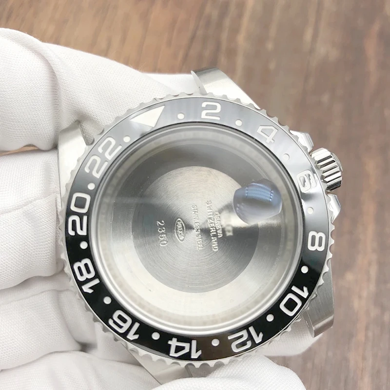 

904L Stainless Steel Watch Case For RLX GMT 116710LN-78200, Fit to 3186 Movement Assembling Watches Parts