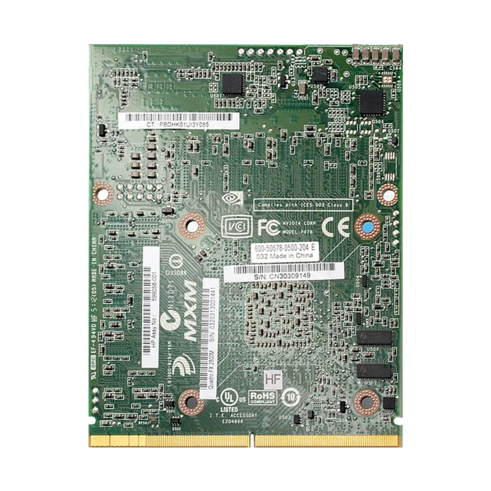 Квадро FX2800M FX 2800M GDDR3 1 Гб Видео Графика карты с X-кронштейн N10E-GLM-B2 для HP 8730 Вт 8740