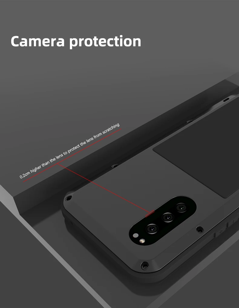 Мощный ударопрочный чехол LOVE MEI для телефона Sony Xperia 5 Xperia5 прочный силиконовый