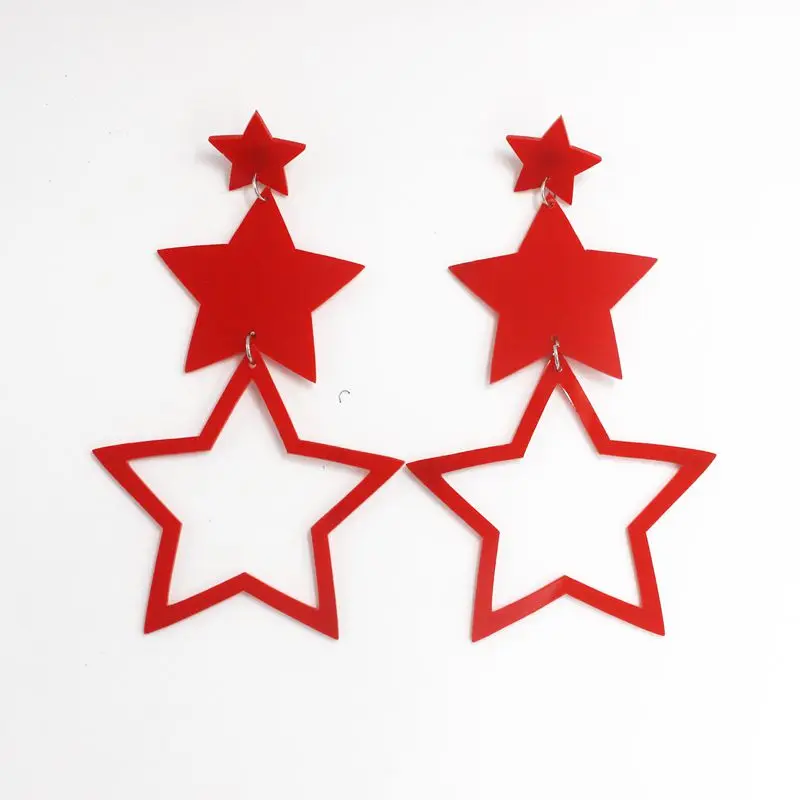 Женские акриловые серьги в стиле хип хоп|Серьги-гвоздики| |