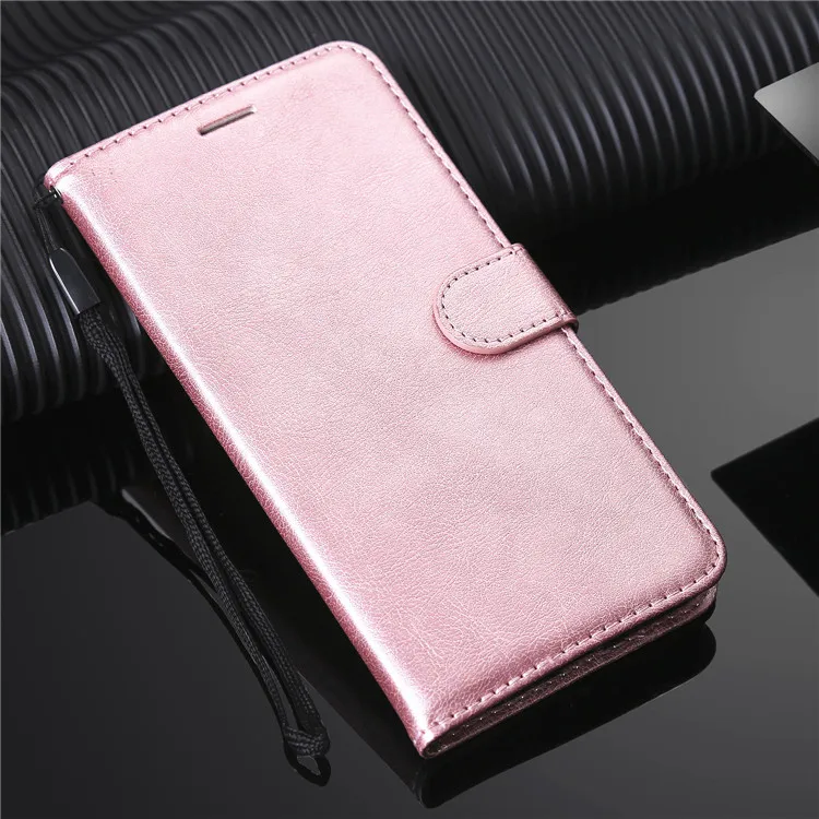 Rose Gold Роскошный чехол-бумажник из искусственной кожи для iPhone 11 Pro Max X XS MAX XR 6 6S 7 8 Plus, откидной Чехол с отделением для карт для iPhone 5 5S SE, чехол с подставкой - Цвет: Rose Gold