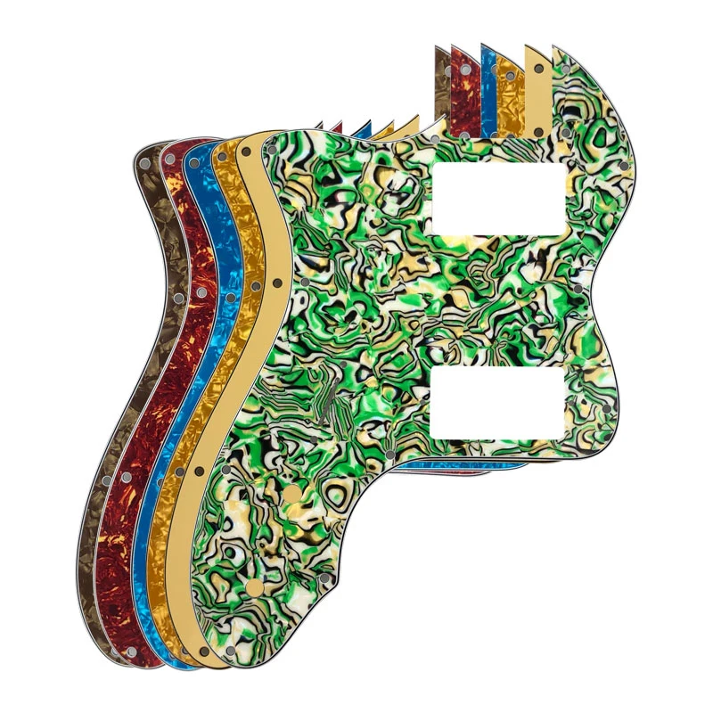 

Xinyue Guitar Parts For US Left Handed13 Holes Tele Thinline Guitar Pickguard With PAF Humbucker Pickups Scratch Plate