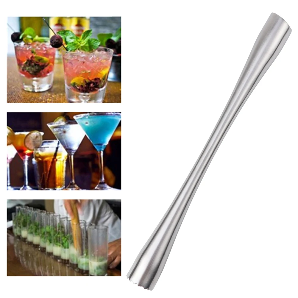 

Crushed Ice Stainless Steel Ice Crushing Hammer Wine Mixing Stick Cocktail Muddler Shaker Diy Drink Fruit Muddler Bar Supplies