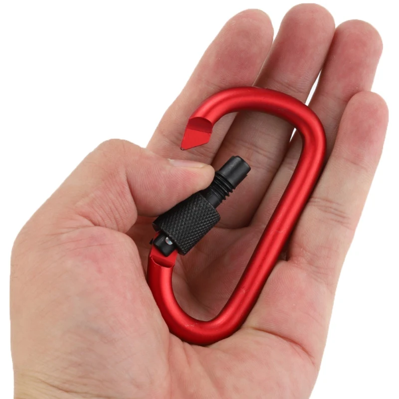 Алюминиевый карабин D Ring брелок зажим для кемпинга винт замок Пряжка защелка