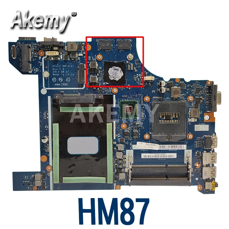 Фото Материнская плата AILE2 NM-A161 для ноутбука Lenovo ThinkPad E540 04X4949 04X4787 04X4950 04X4788 PGA947 2G-GPU HM87 100%