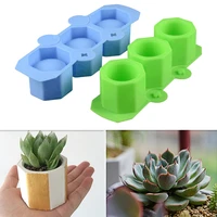 sanlian durable silicone flower pot mold diy meaty cement flower pot wine glass ice cube mold ice cup mold