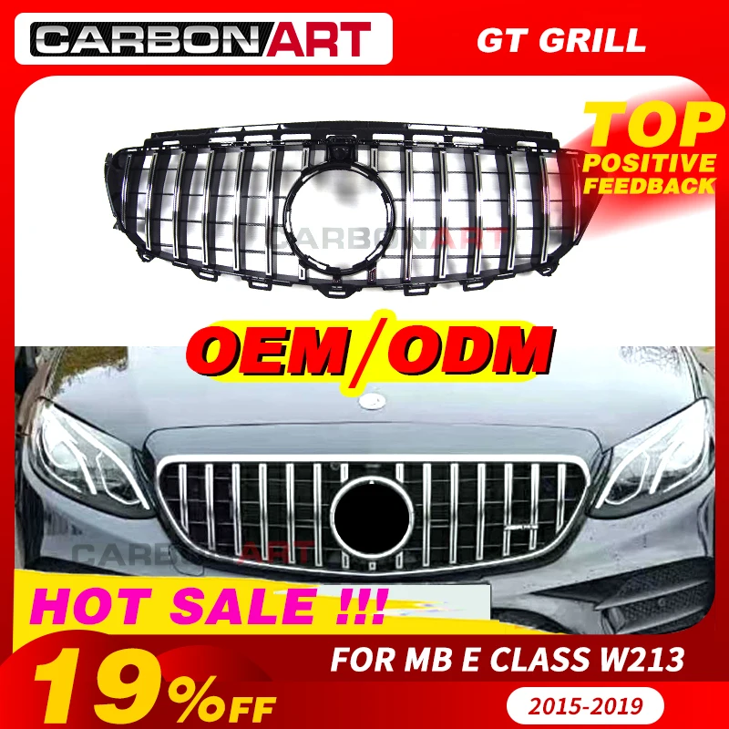 GT гриль подходит для MB W213 решетка E43 E450 передний E класса E200 E300 E250 E320 E350 W238 | Гоночные решетки -4000307201476