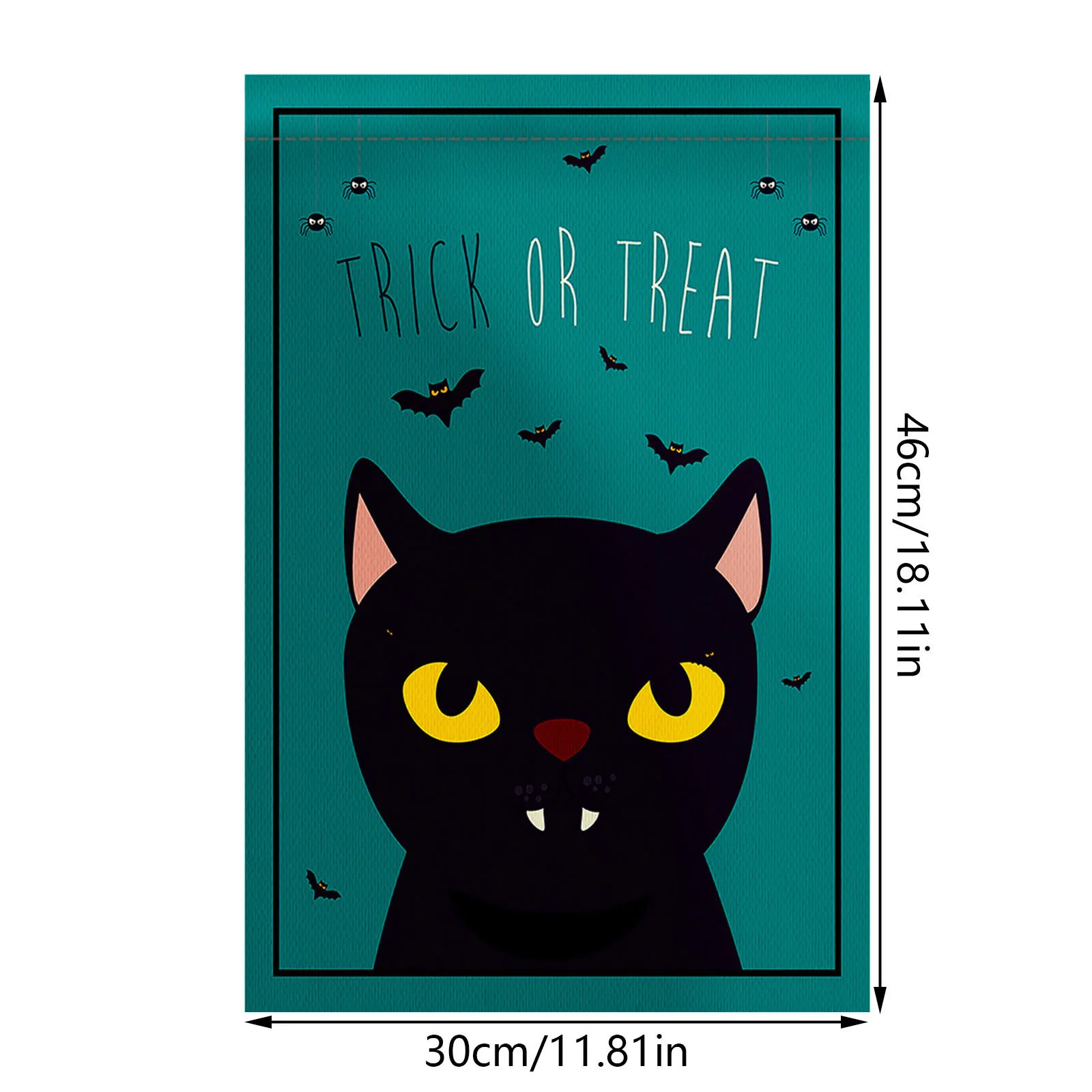 Садовый флаг на Хэллоуин Черный кот Человек-паук летучая мышь комнатный и