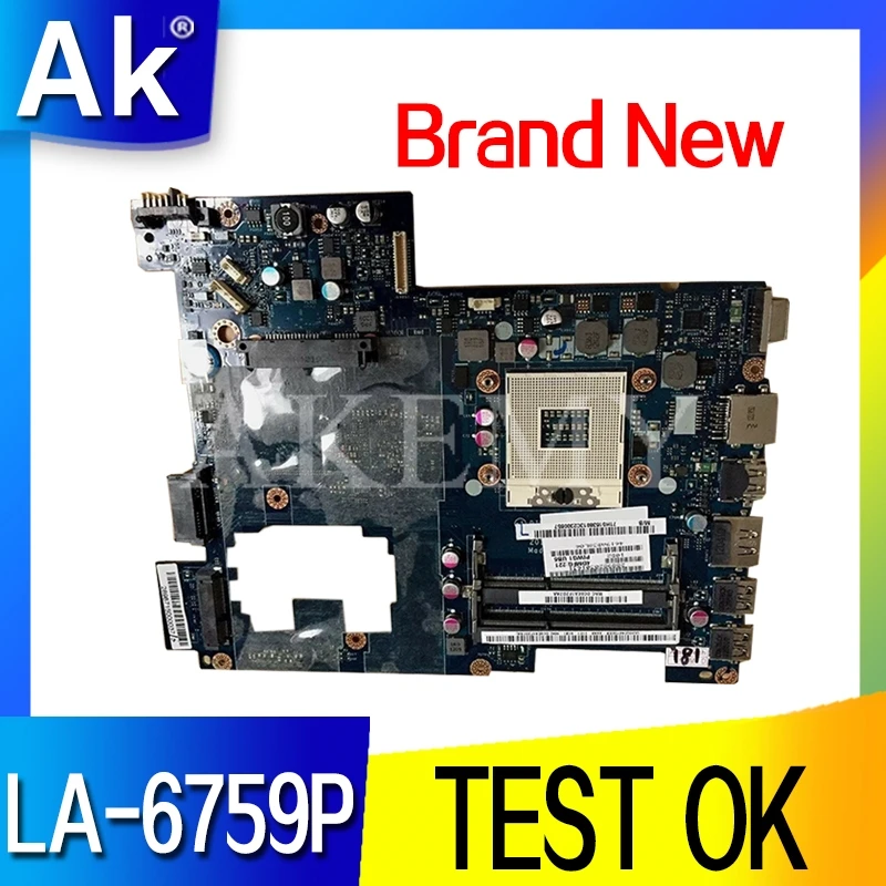 Laptop motherboard For Lenovo G470 PC Mainboard PIWG1 LA-6759P HDMI full tesed DDR3
