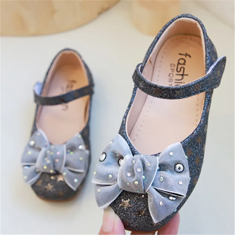 Детская обувь для девочек теннисные туфли маленьких вечерние принцессы со