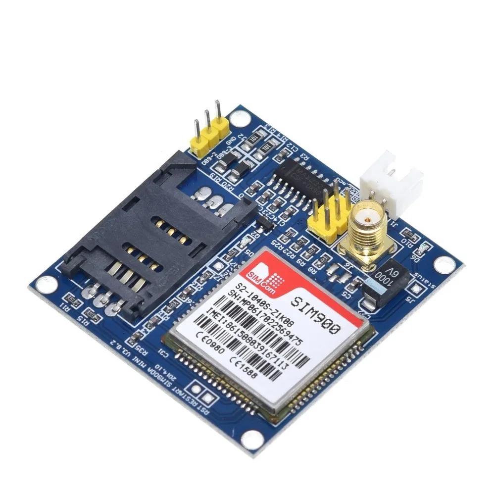 Модуль беспроводной передачи данных Sim900a Sim900 Mini V4.0 комплект платы Gsm Gprs с антенной