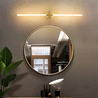 BDG Brushed copper Modern Led Bathroom Mirror Light Bedroom dressing table mirror lamp hall hallway wall sconce lamp  Fixtures