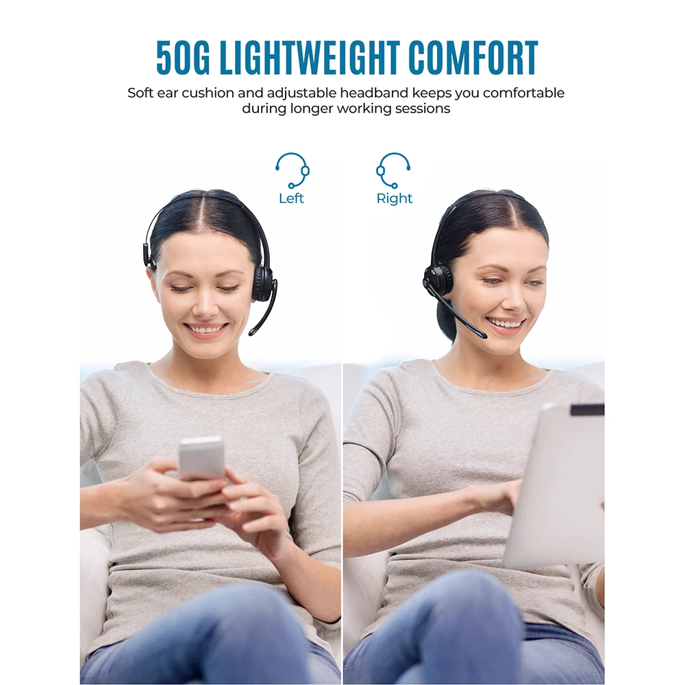 Беспроводные наушники Mpow Pro MBH15 улучшенная Bluetooth-гарнитура с шумоподавлением