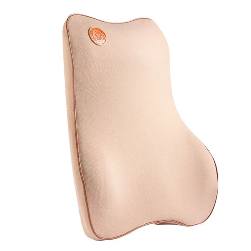 

Car Seat Cushion Waist Relied Back Lumbar Pillow Memory Massage Cotton Office Waist Back Cushion Pillow Summer To Rest Pad