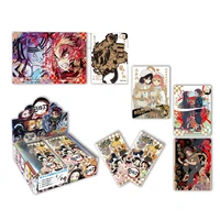demon slayer card game collection cards letters games children anime collection kids gift playing toy
