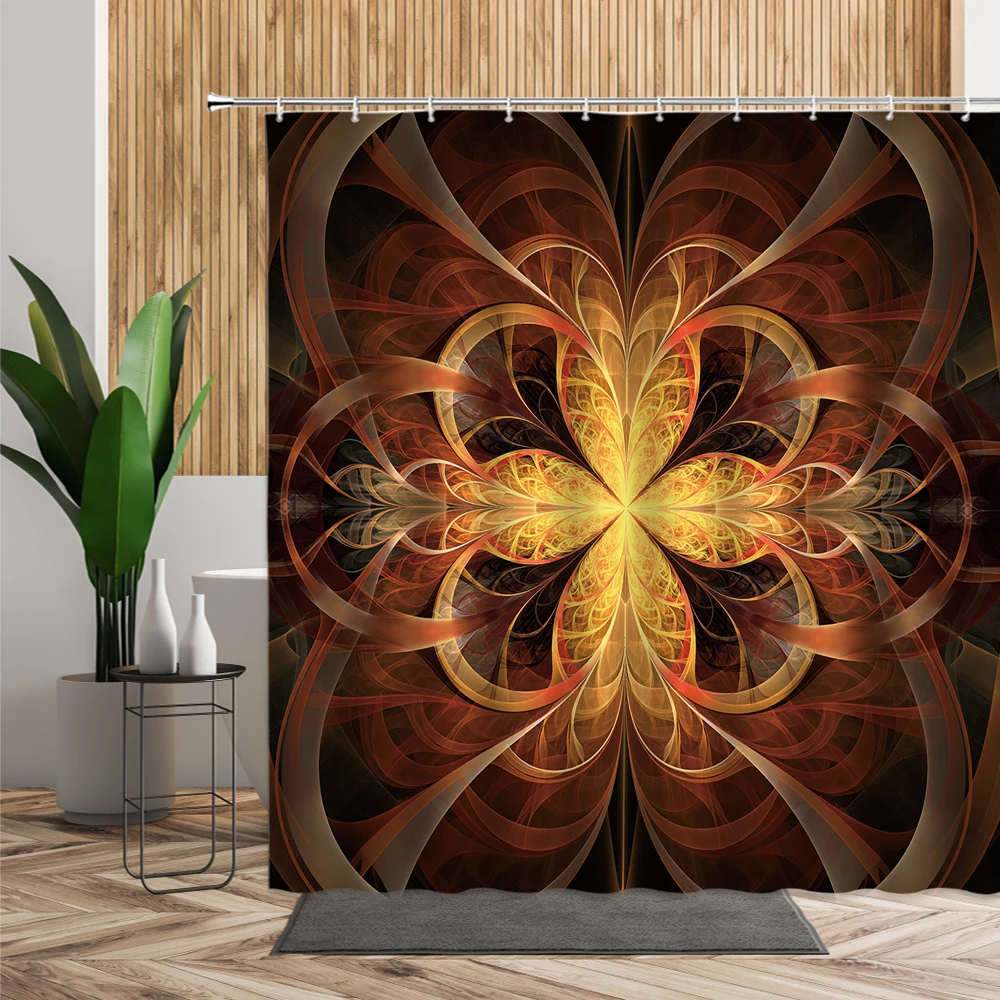 

Church Wall Oil Painting Shower Curtains 3D European Angel Figure Pattern Bathroom Decors With Hooks Living Room Hanging Curtain